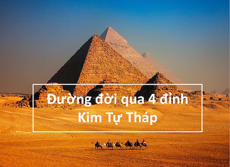 đường đười qua 4 đỉnh kim tự tháp